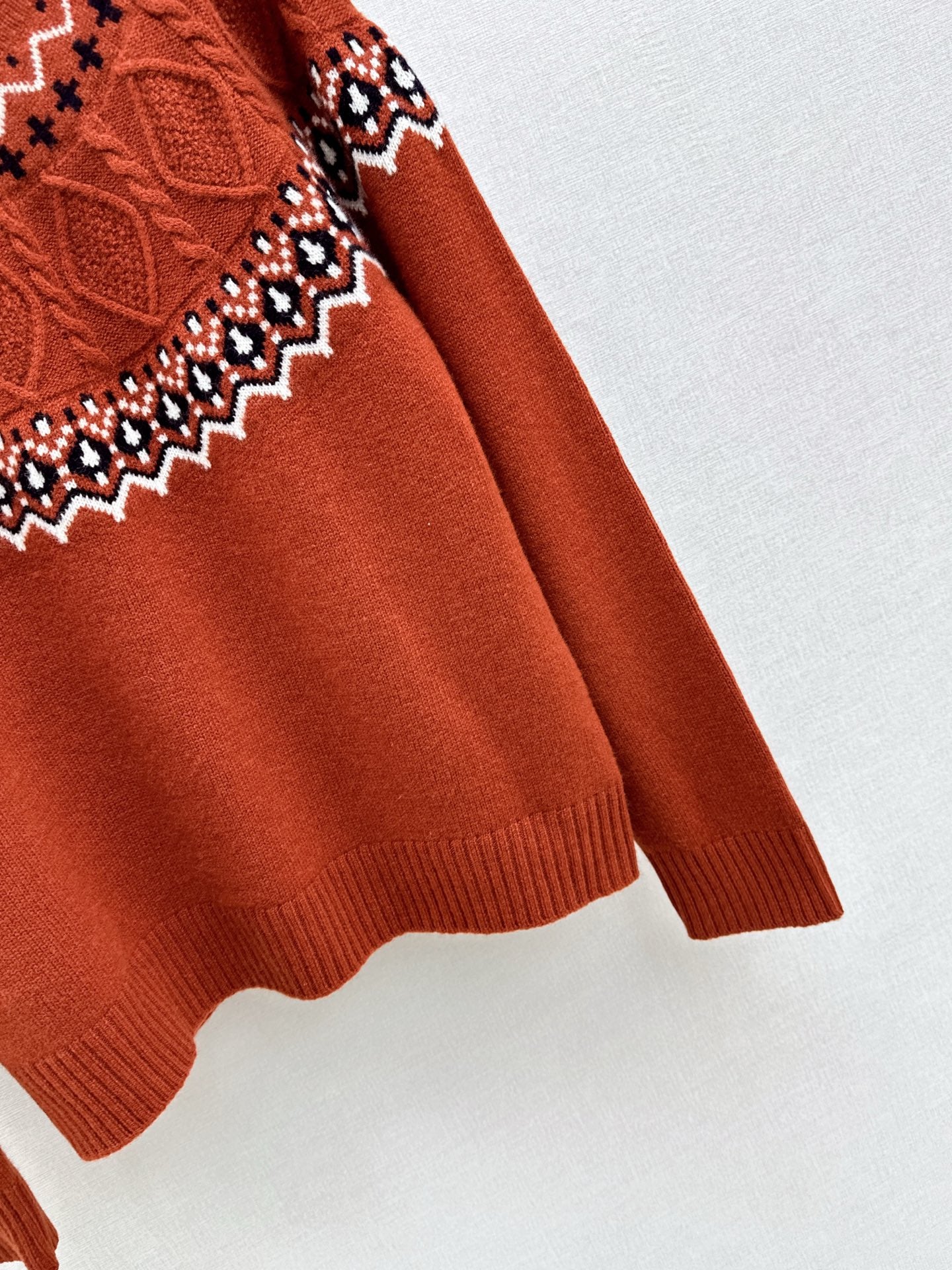 Loro 25fw fair isle sweater