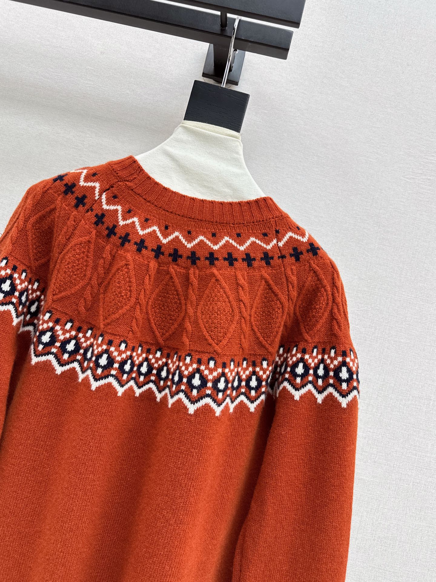 Loro 25fw fair isle sweater
