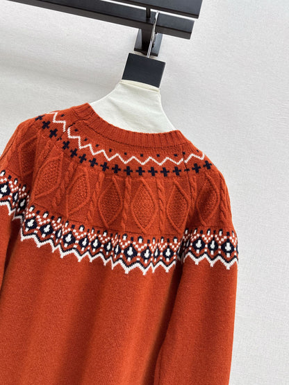 Loro 25fw fair isle sweater