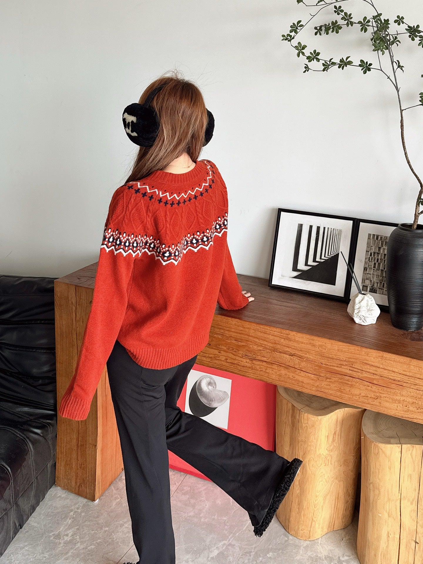 Loro 25fw fair isle sweater