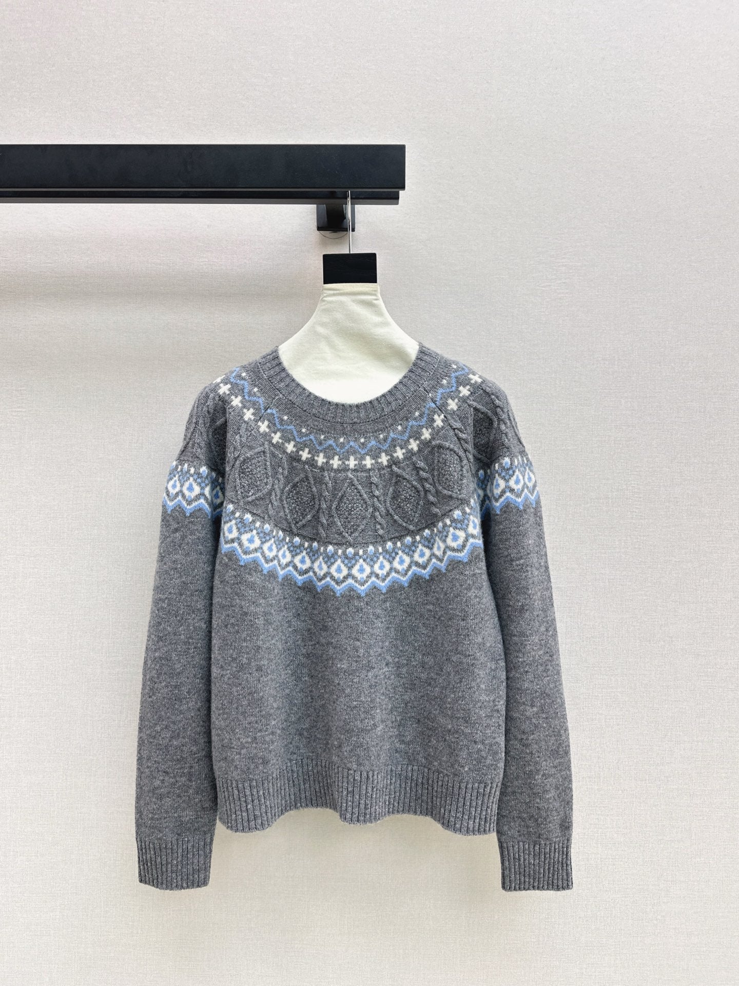 Loro 25fw fair isle sweater
