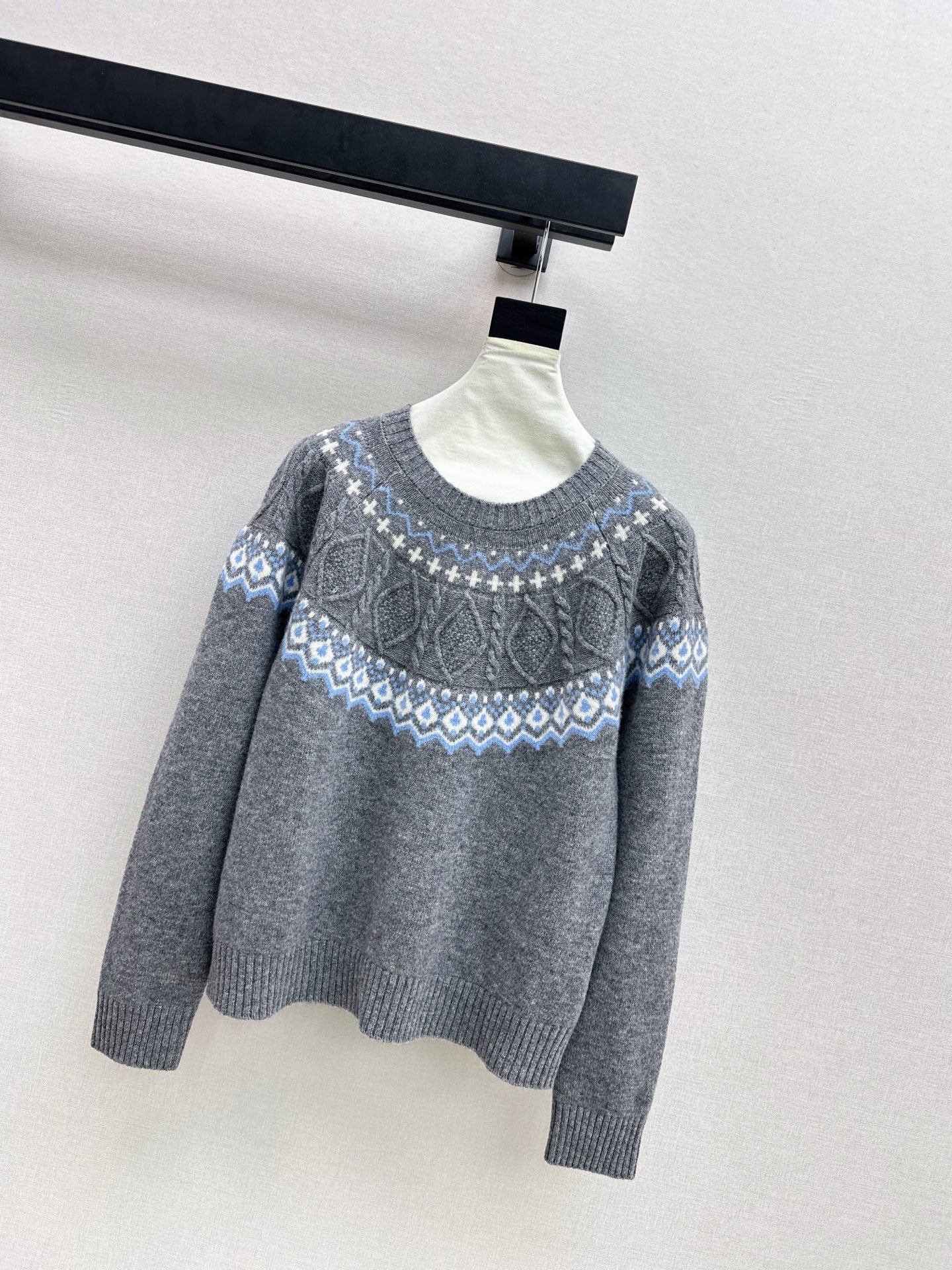 Loro 25fw fair isle sweater