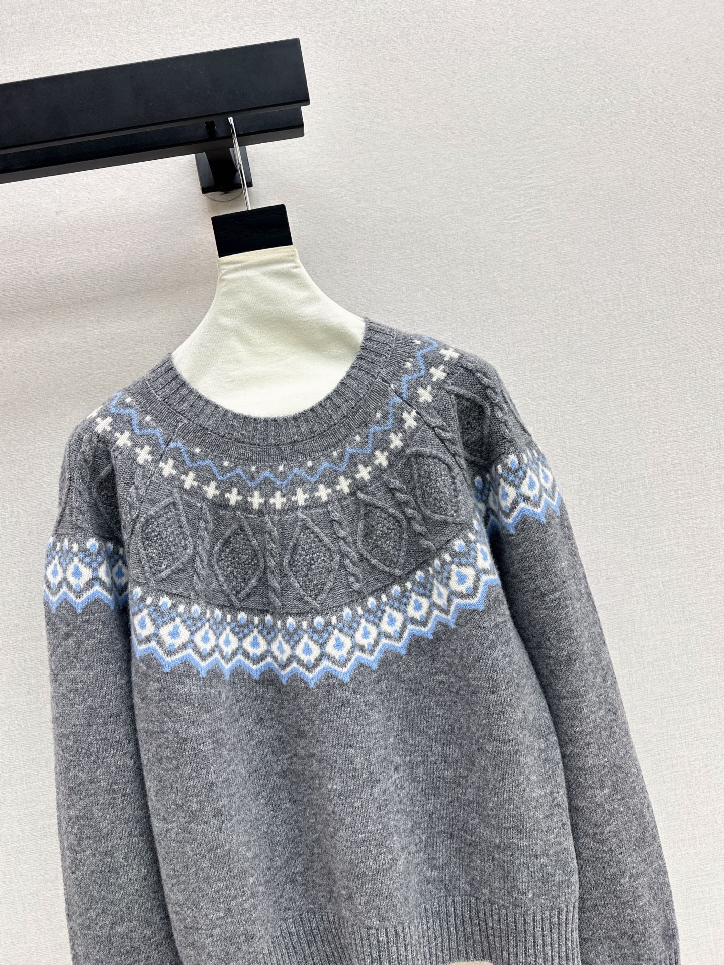 Loro 25fw fair isle sweater