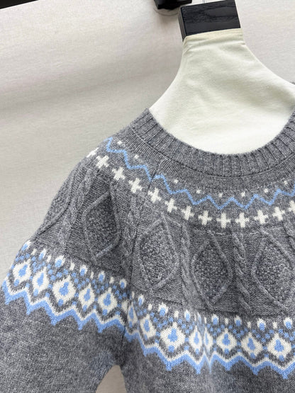 Loro 25fw fair isle sweater