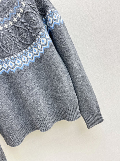 Loro 25fw fair isle sweater