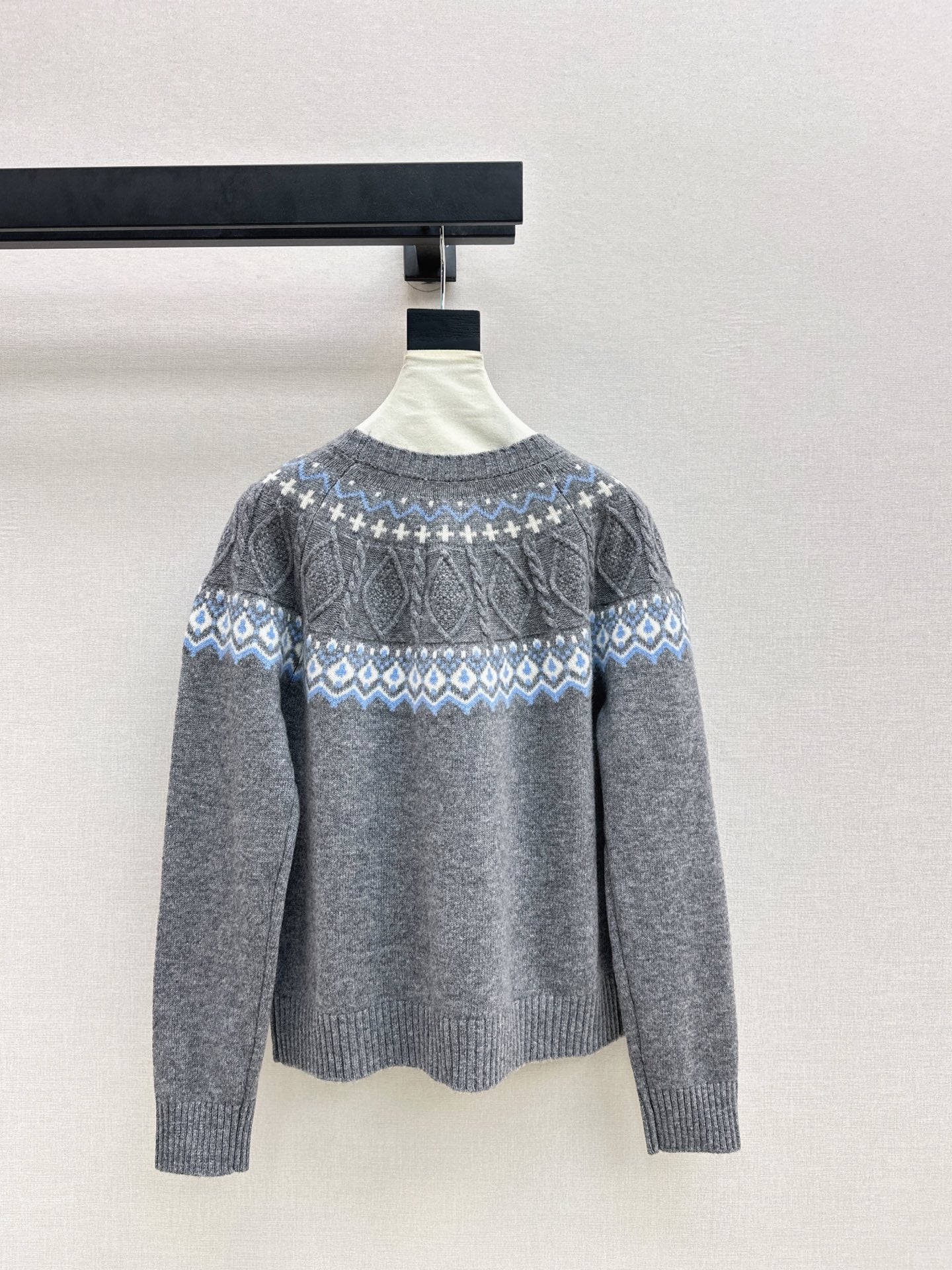 Loro 25fw fair isle sweater