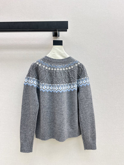 Loro 25fw fair isle sweater