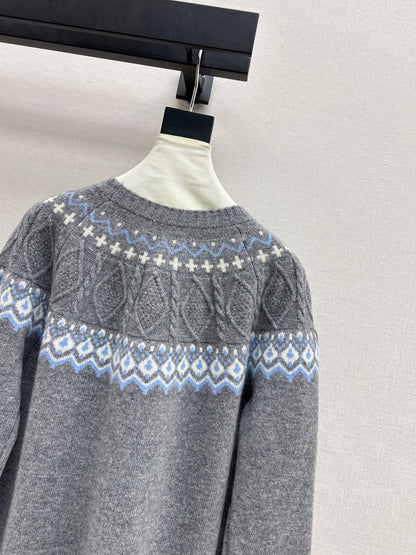 Loro 25fw fair isle sweater