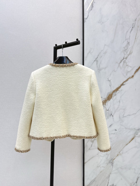 Celi 25fw beading woven jacket