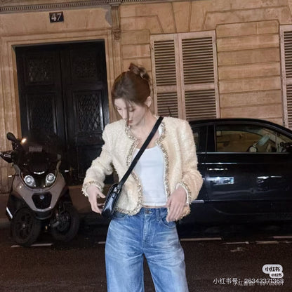 Celi 25fw beading woven jacket