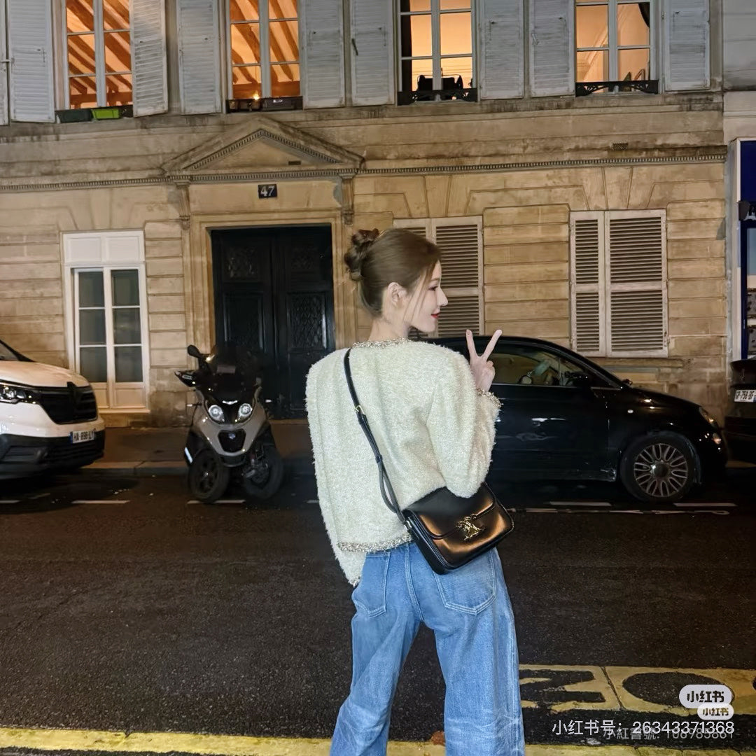 Celi 25fw beading woven jacket