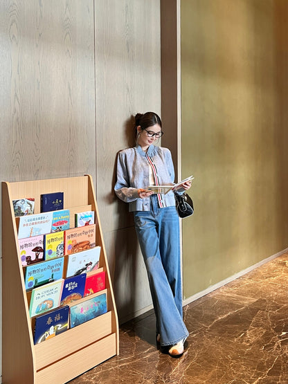 Loe 25fw jeans with woven belt