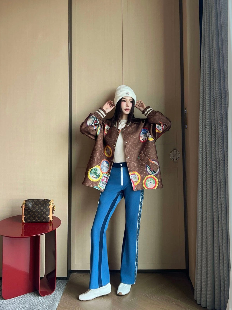 Louis 25fw print jacket