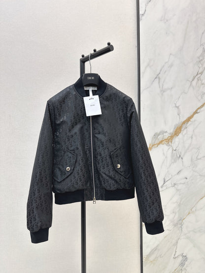 CD 25fw jacquard bomber jacket