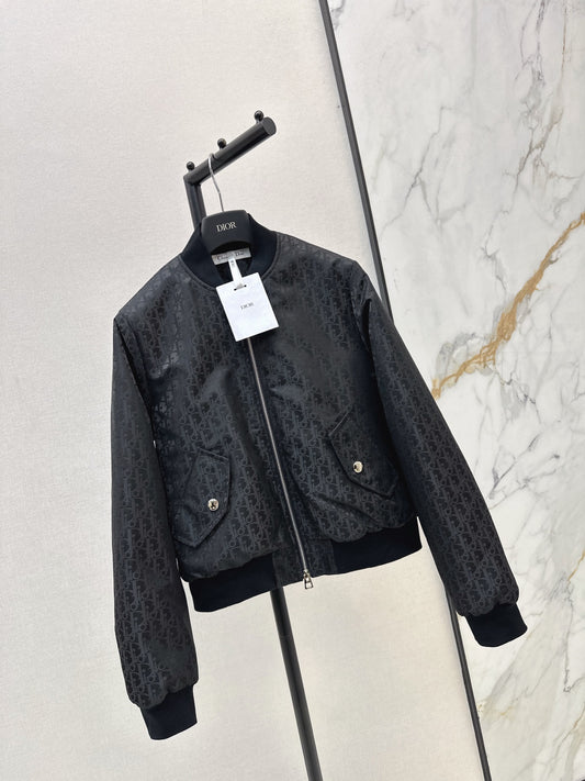 CD 25fw jacquard bomber jacket