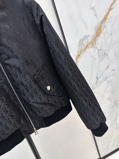 CD 25fw jacquard bomber jacket