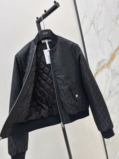 CD 25fw jacquard bomber jacket