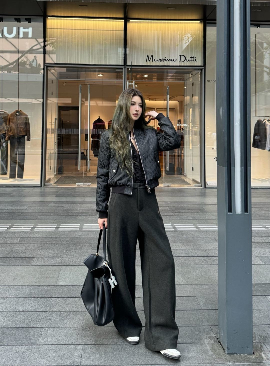 CD 25fw jacquard bomber jacket