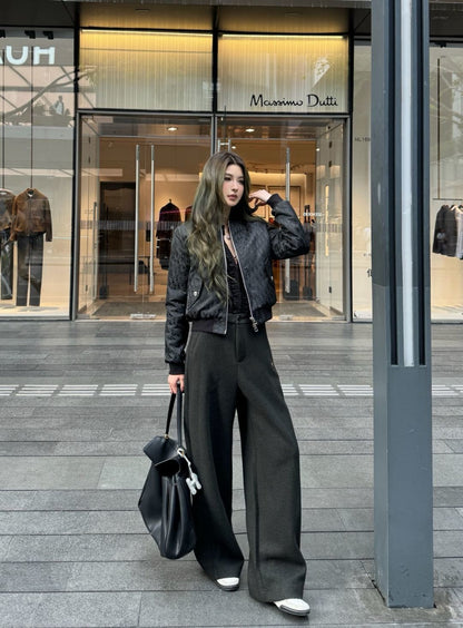 CD 25fw jacquard bomber jacket