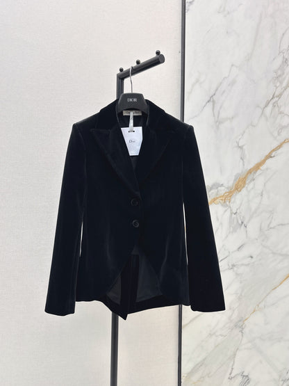 CD 25fw velvet blazer