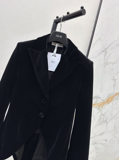 CD 25fw velvet blazer