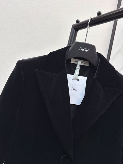 CD 25fw velvet blazer