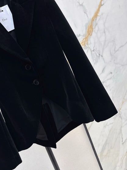 CD 25fw velvet blazer