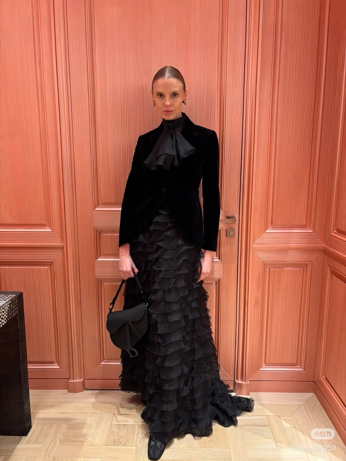 CD 25fw velvet blazer