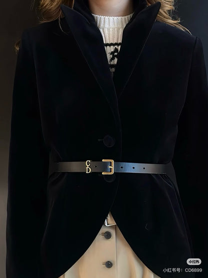 CD 25fw velvet blazer