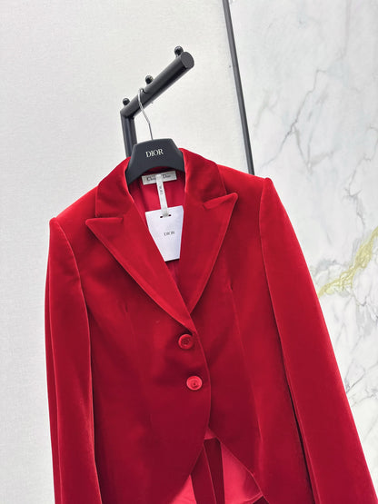 CD 25fw velvet blazer