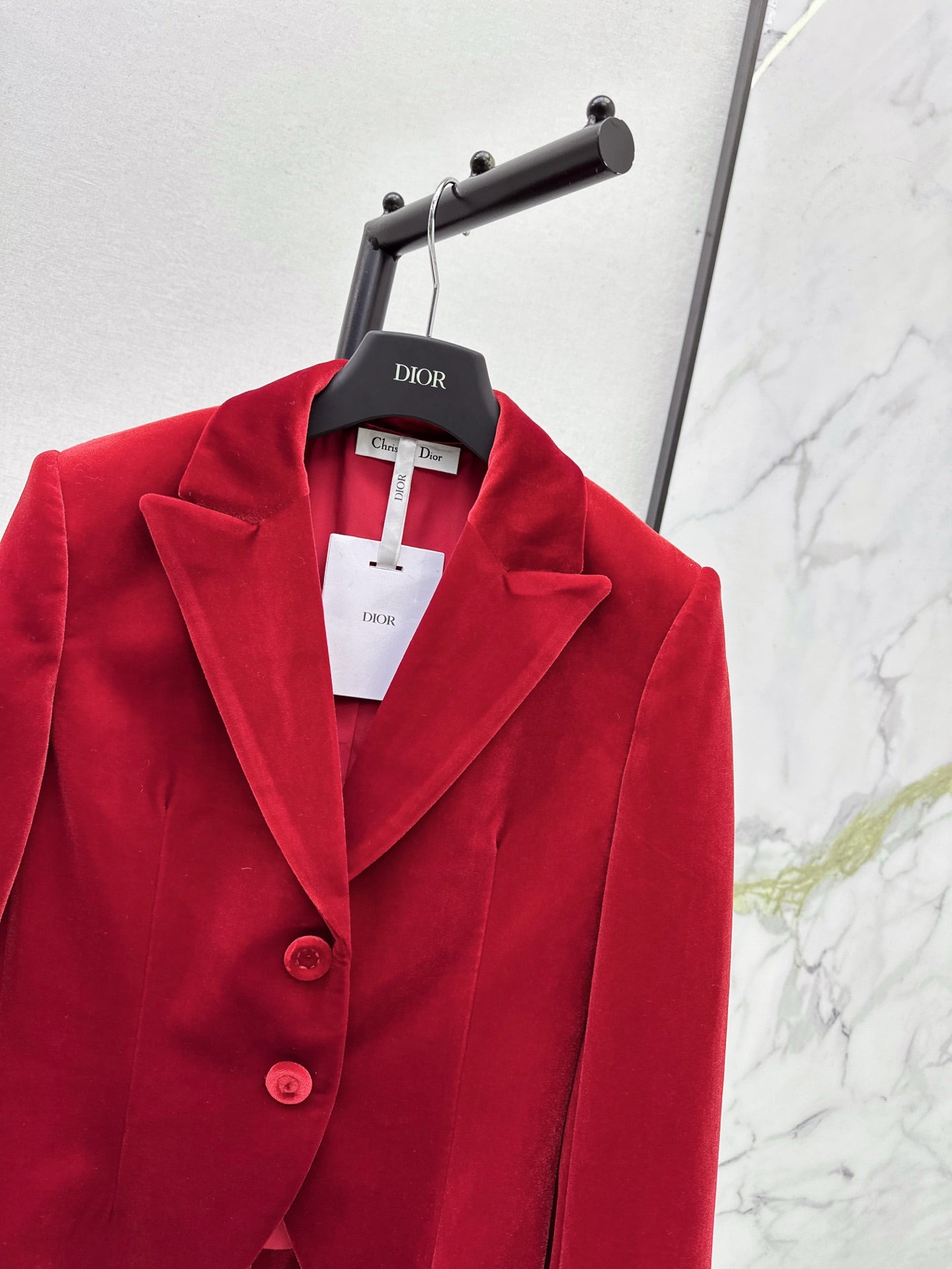 CD 25fw velvet blazer