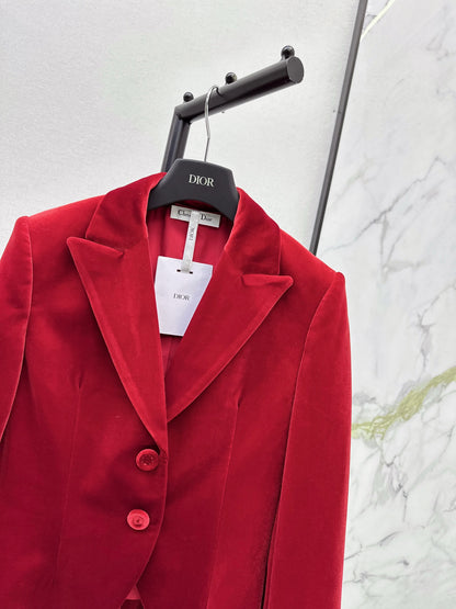 CD 25fw velvet blazer