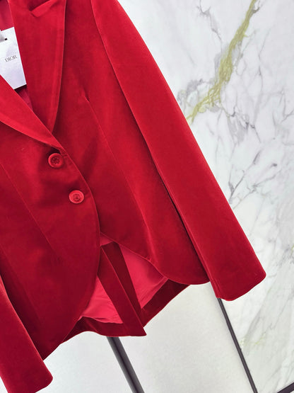 CD 25fw velvet blazer