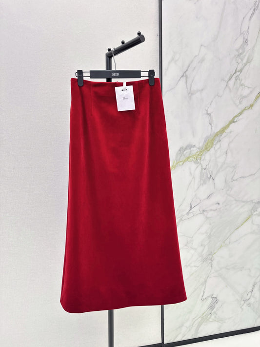 CD 25fw velvet skirt