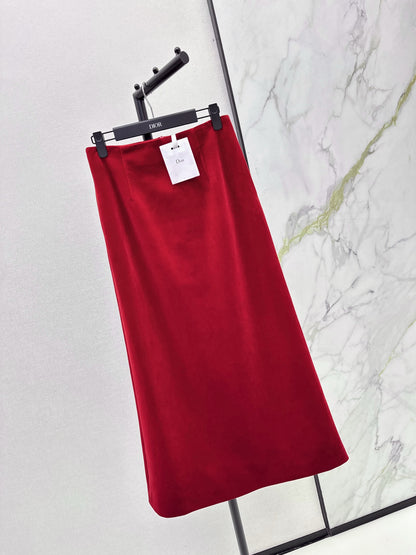 CD 25fw velvet skirt
