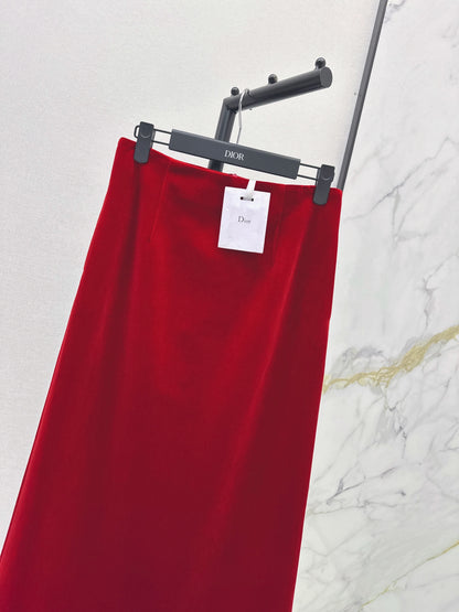 CD 25fw velvet skirt