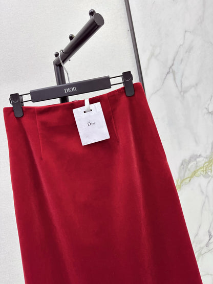 CD 25fw velvet skirt