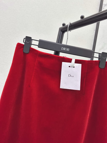 CD 25fw velvet skirt