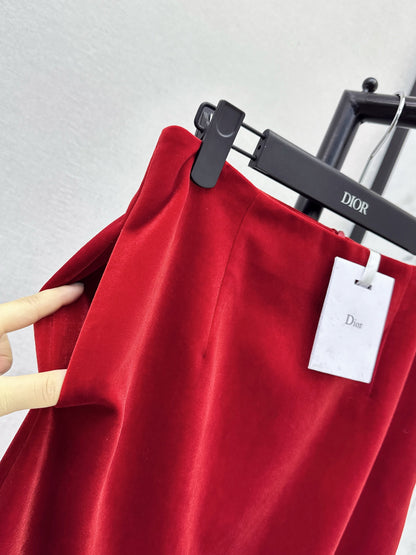 CD 25fw velvet skirt