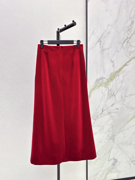CD 25fw velvet skirt