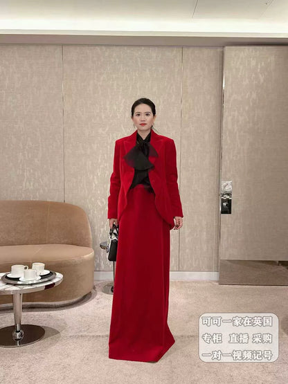 CD 25fw velvet blazer