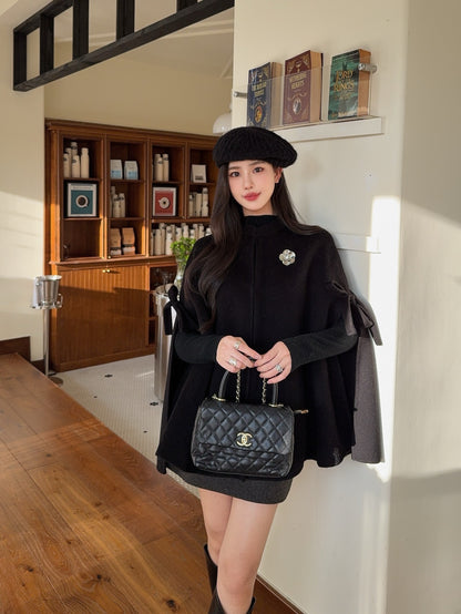 Chan 25fw wool cape coats