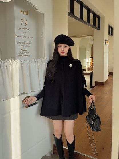 Chan 25fw wool cape coats