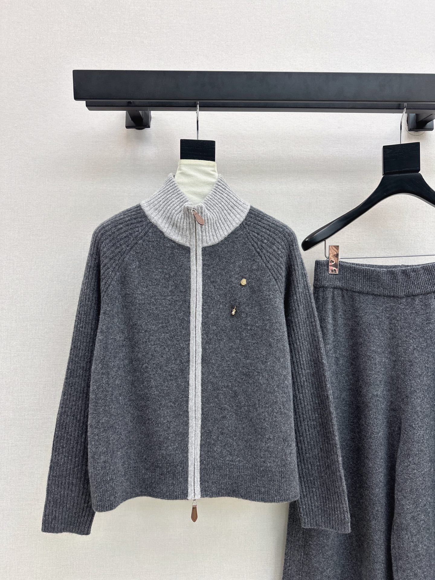 Loro 25fw knit jacket pants set