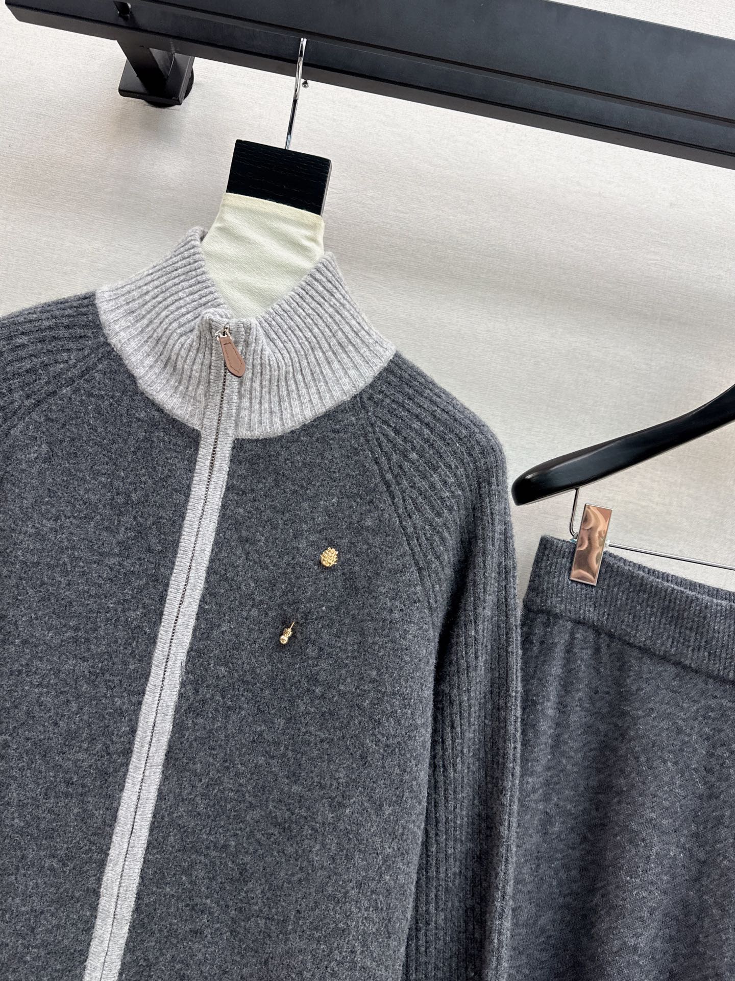 Loro 25fw knit jacket pants set