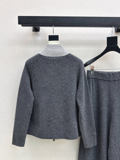 Loro 25fw knit jacket pants set