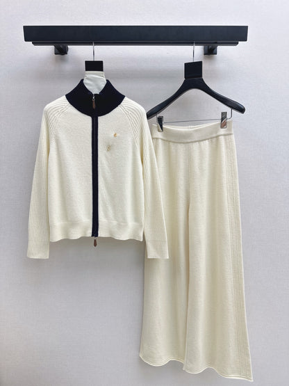 Loro 25fw knit jacket pants set