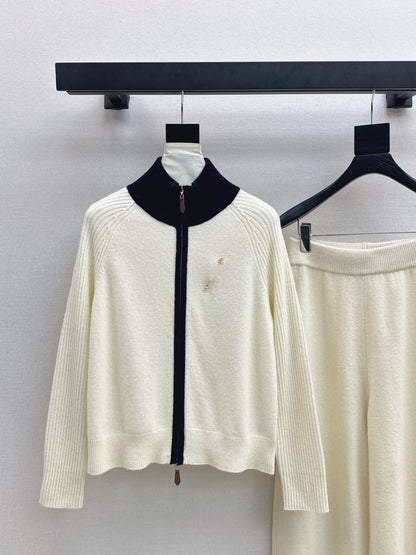 Loro 25fw knit jacket pants set