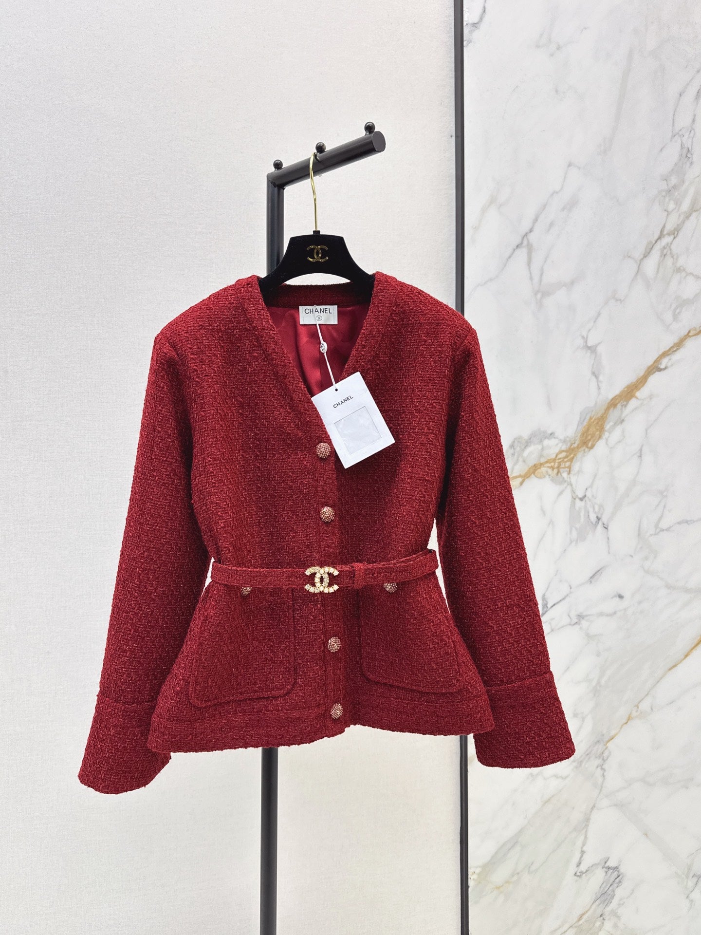 Chan 25fw woven tweed jacket