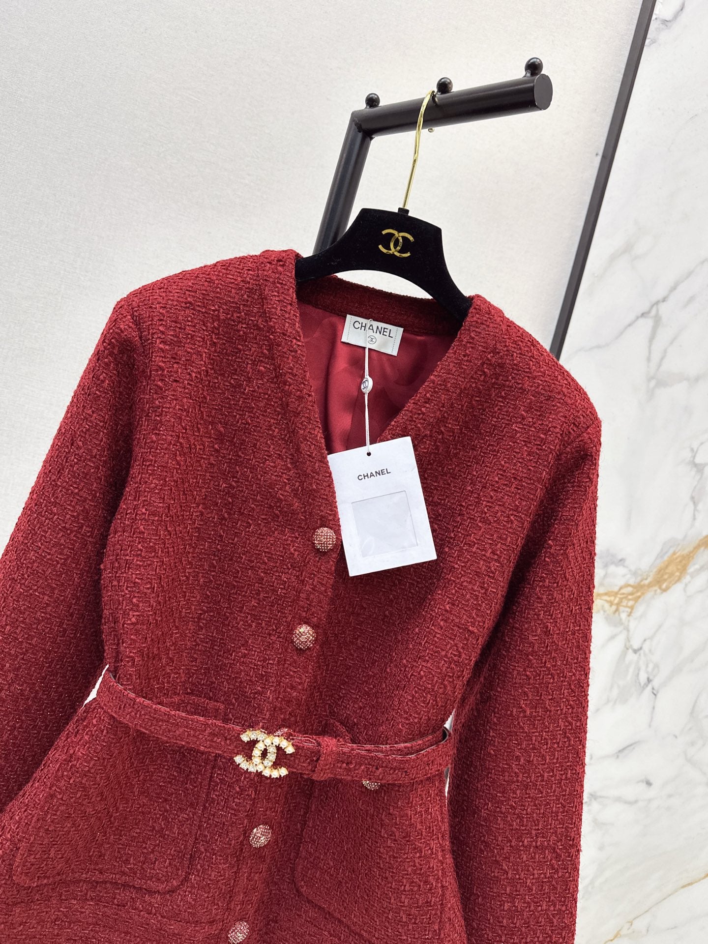 Chan 25fw woven tweed jacket